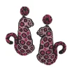 Online Pink Leopard Earrings Jewelry