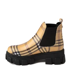 Sale Darielle Yellow Plaid Boot Boot