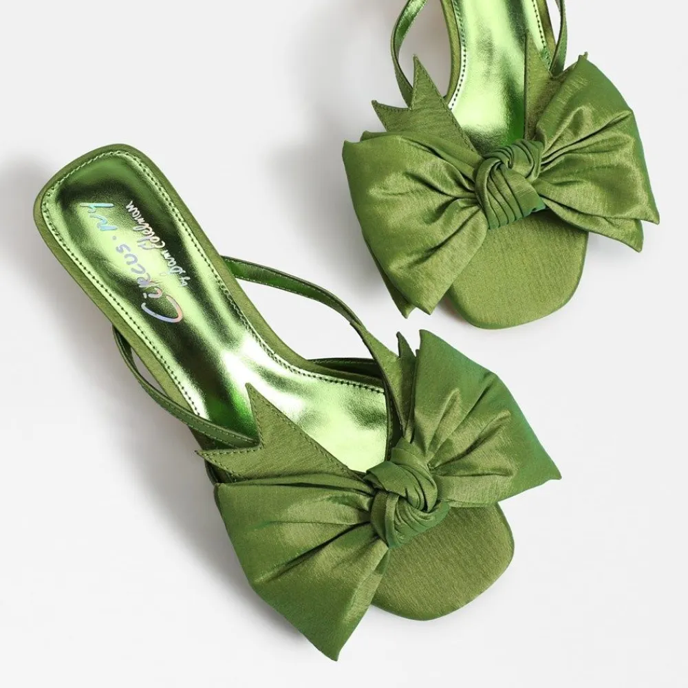 Clearance Natalina Kitten Heel Mule Heel