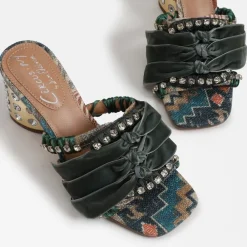 Cheap Vera Block Heel Mule Heel