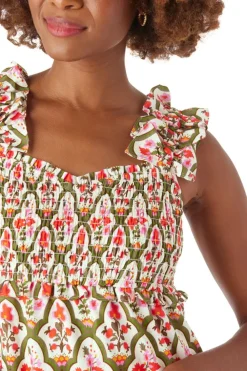 Outlet Brayden Dress Garden Lattice Midi