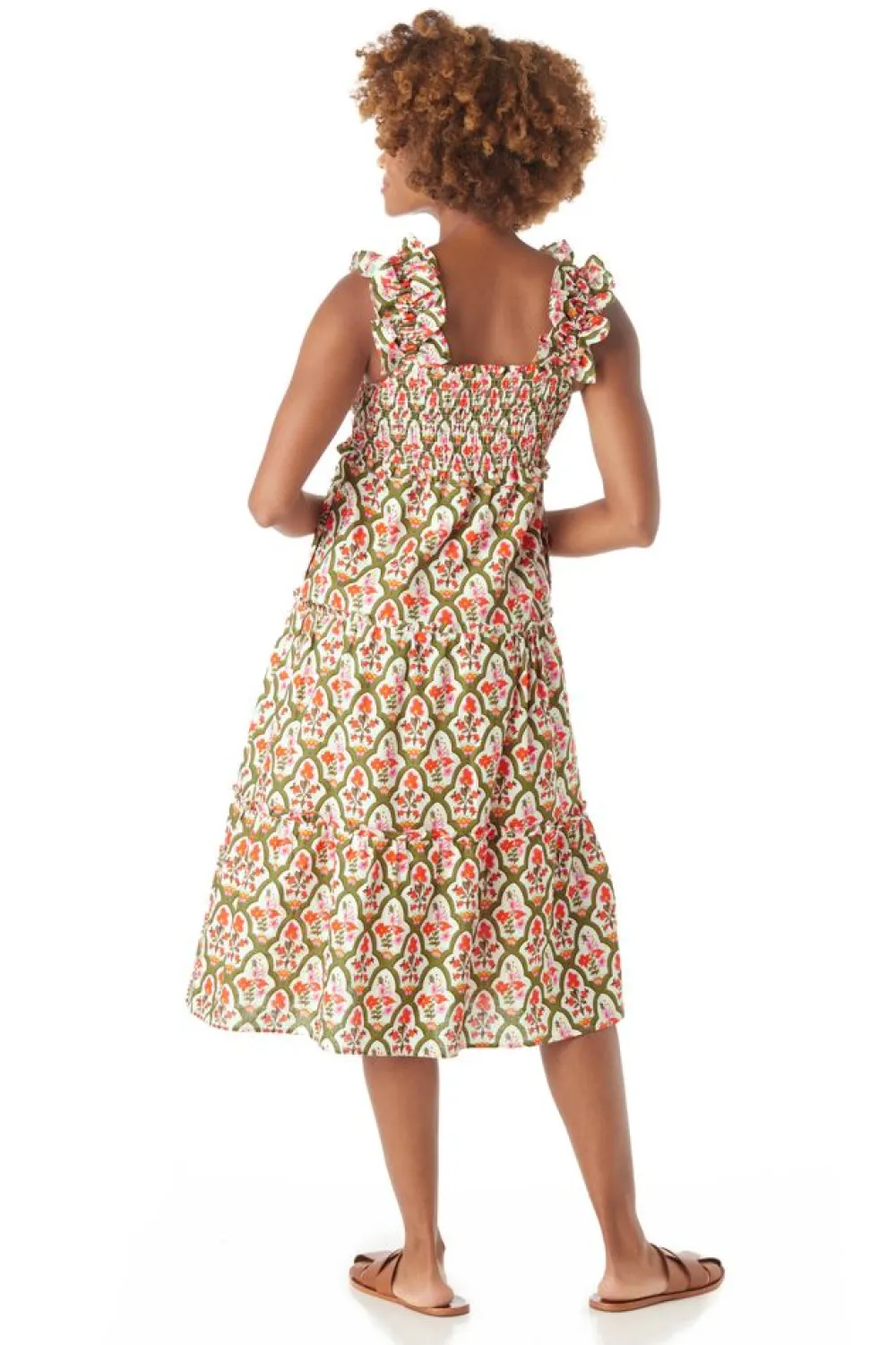 Outlet Brayden Dress Garden Lattice Midi