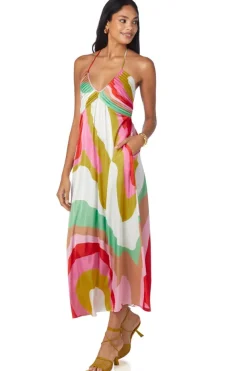 Hot Hill Dress Red Beach Maxi