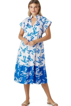 Clearance Watts Dress Park Foral Mix Midi