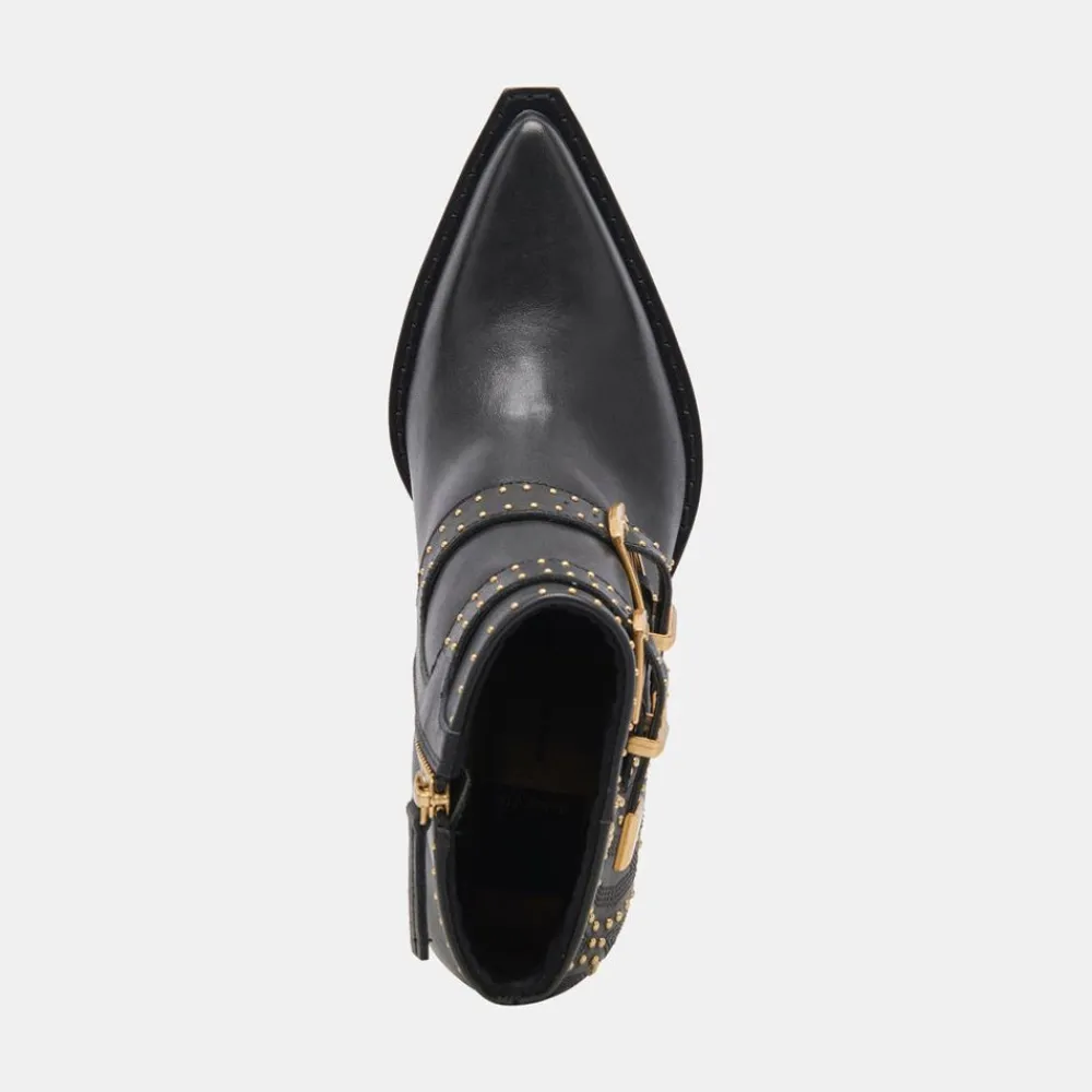 Shop Ronnie Studded Black Booties Boot