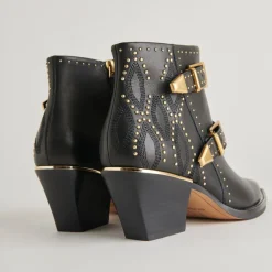 Shop Ronnie Studded Black Booties Boot