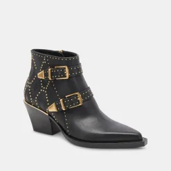 Shop Ronnie Studded Black Booties Boot