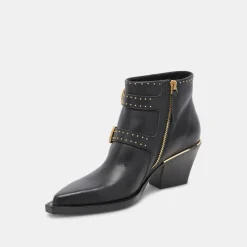 Shop Ronnie Studded Black Booties Boot