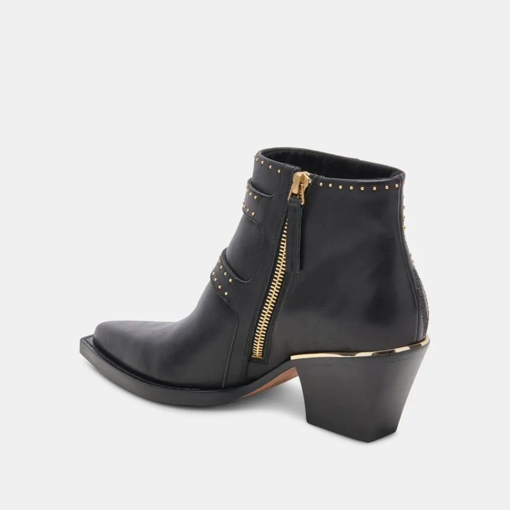 Shop Ronnie Studded Black Booties Boot