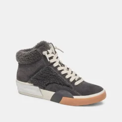 Store Zilvia Plush Sneakers Anthracite Suede Sneaker
