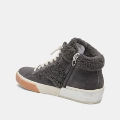 Store Zilvia Plush Sneakers Anthracite Suede Sneaker