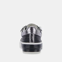 Best Zina Black Perforated Sneaker