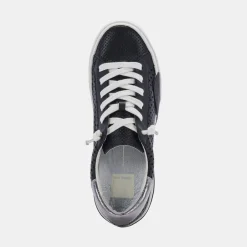 Best Zina Black Perforated Sneaker