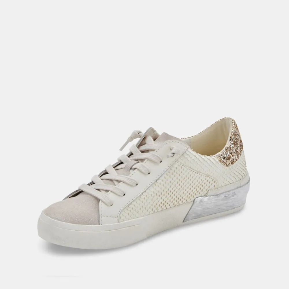 Sale Zina Embossed White Sneaker Sneaker