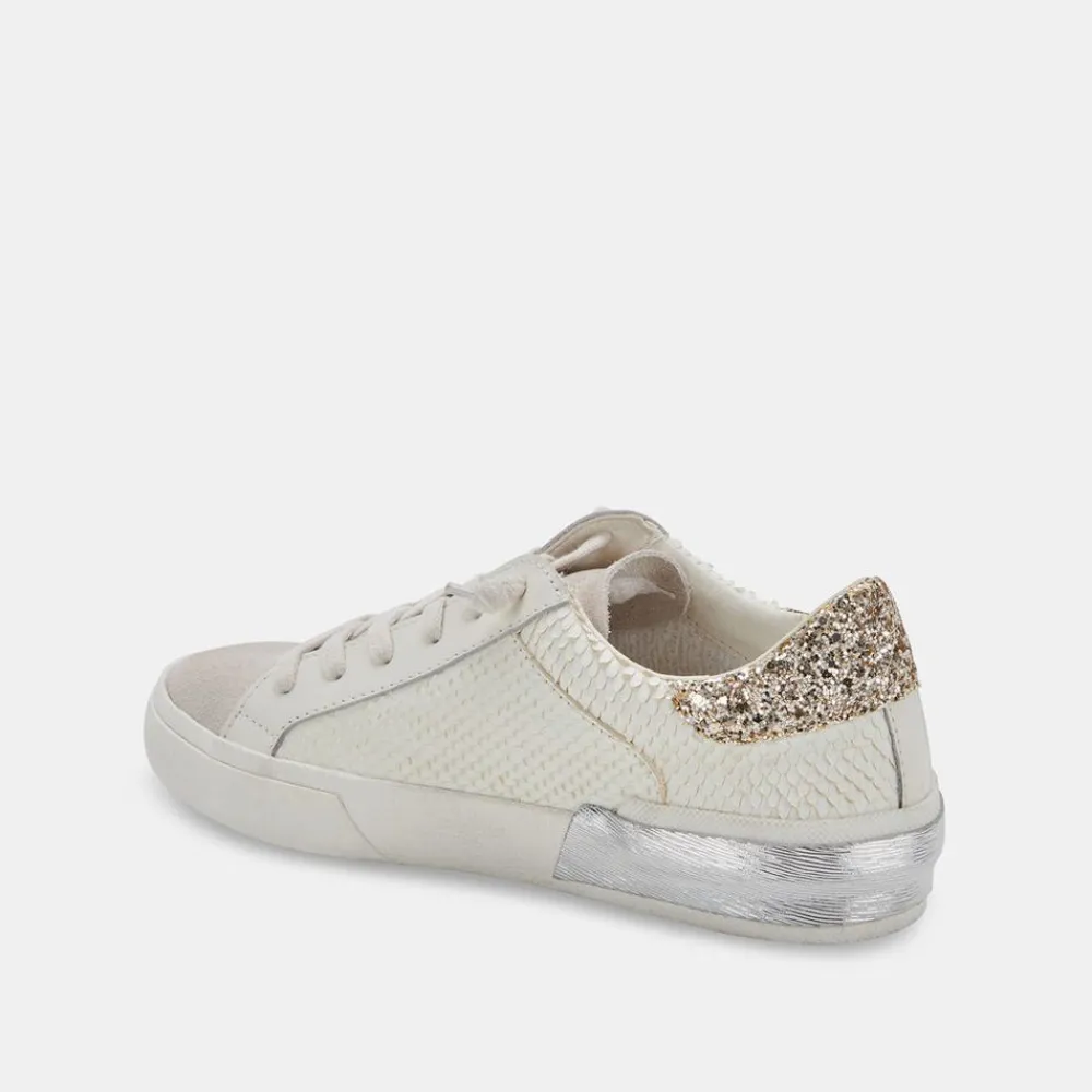 Sale Zina Embossed White Sneaker Sneaker