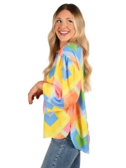 Cheap Lolli Top Geo Blouses