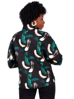 Store Poppy Pop-Over Bijou Brush Blouses