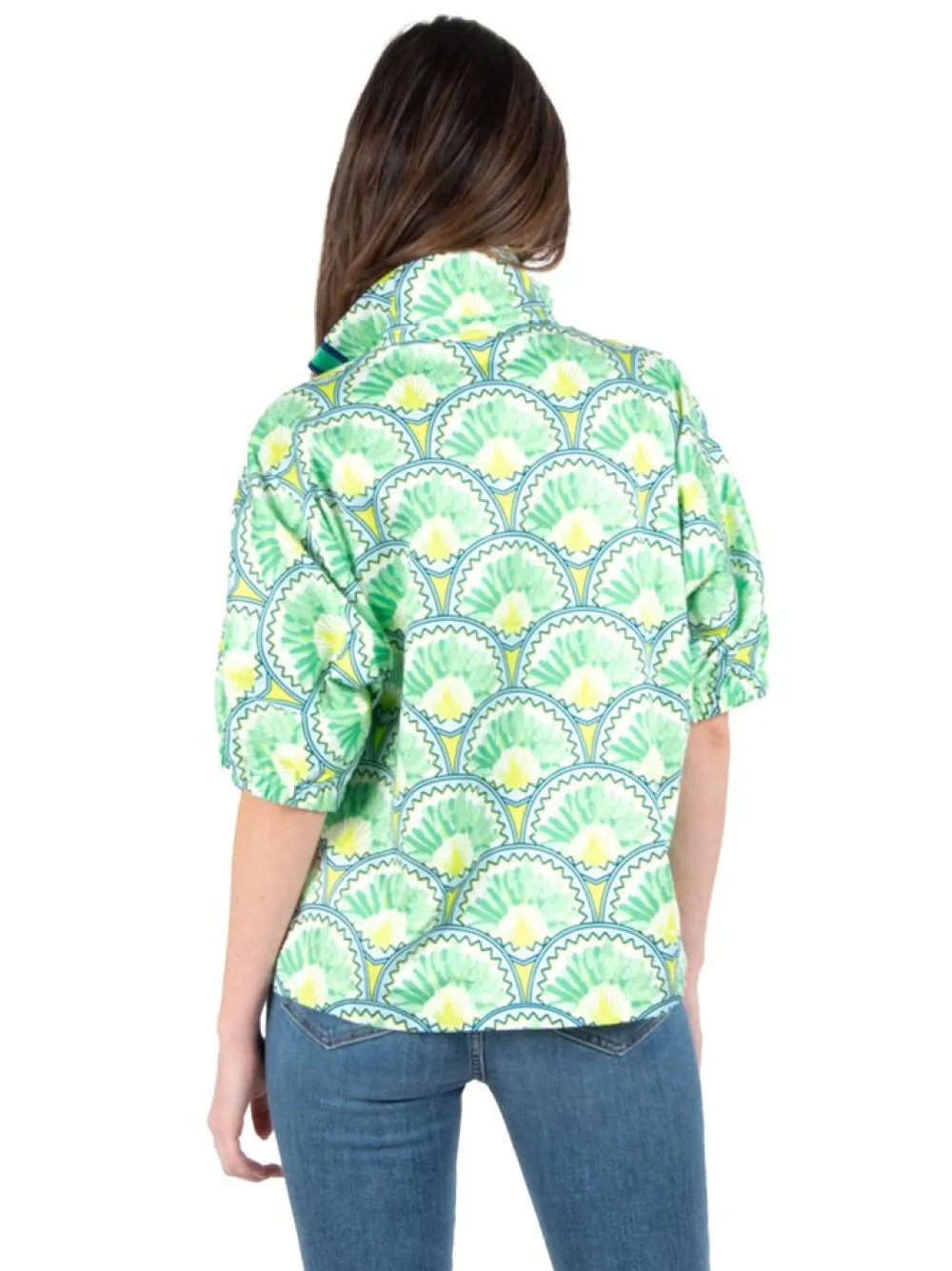 Discount Poppy Top Deco Palm Blouses