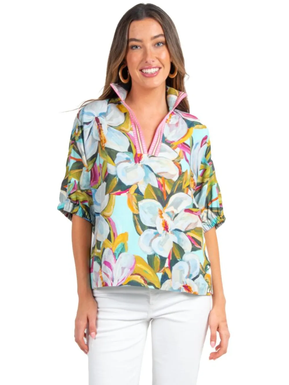 Fashion Poppy Top Magnolia Blouses