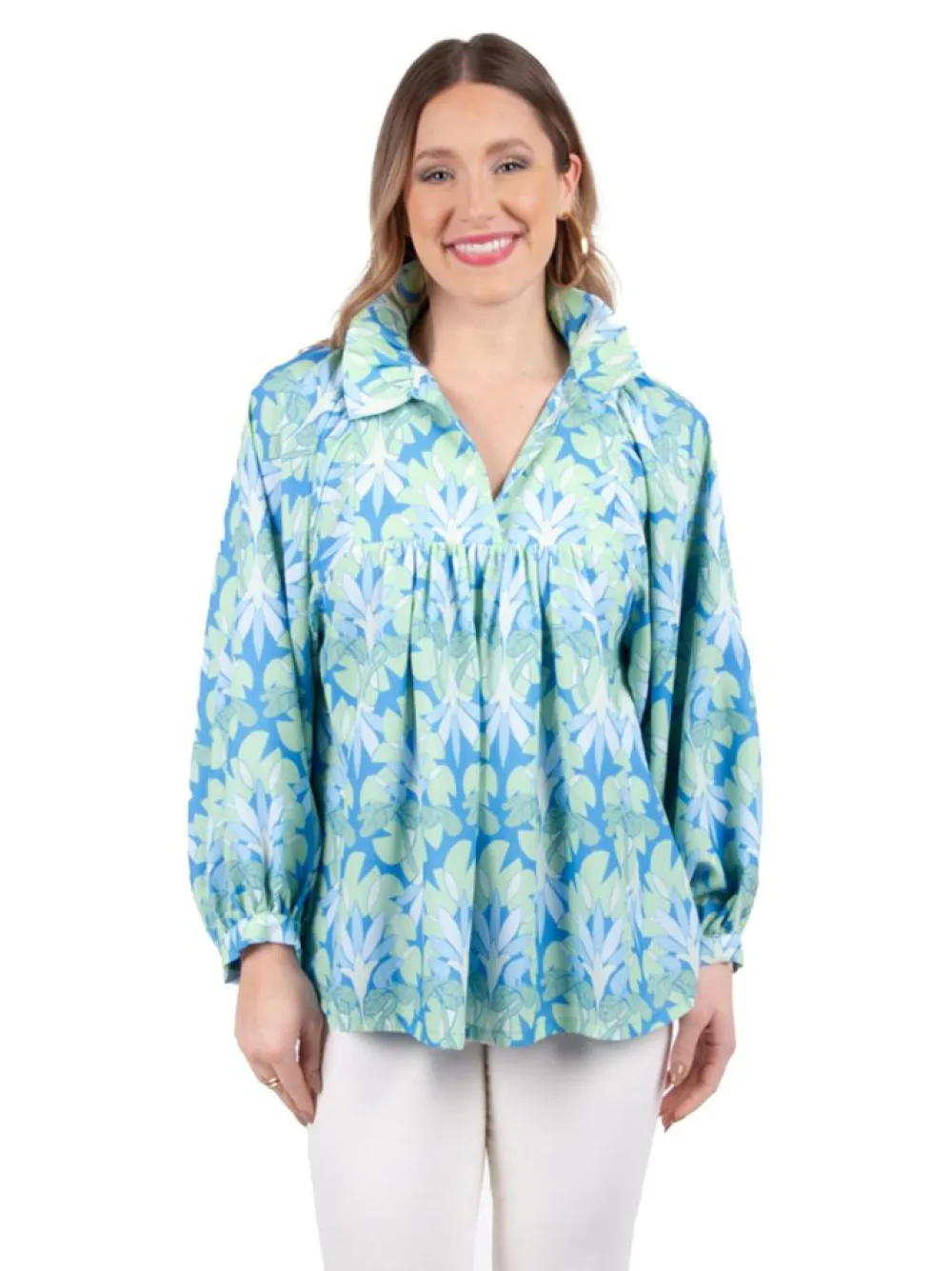 Flash Sale Stella Top Lily Pad Blouses