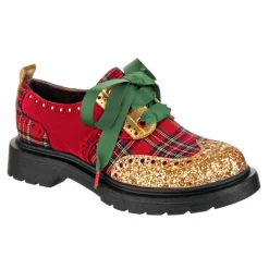 Hot Smart N Spiffy Christmas Plaid Loafers/Oxfords