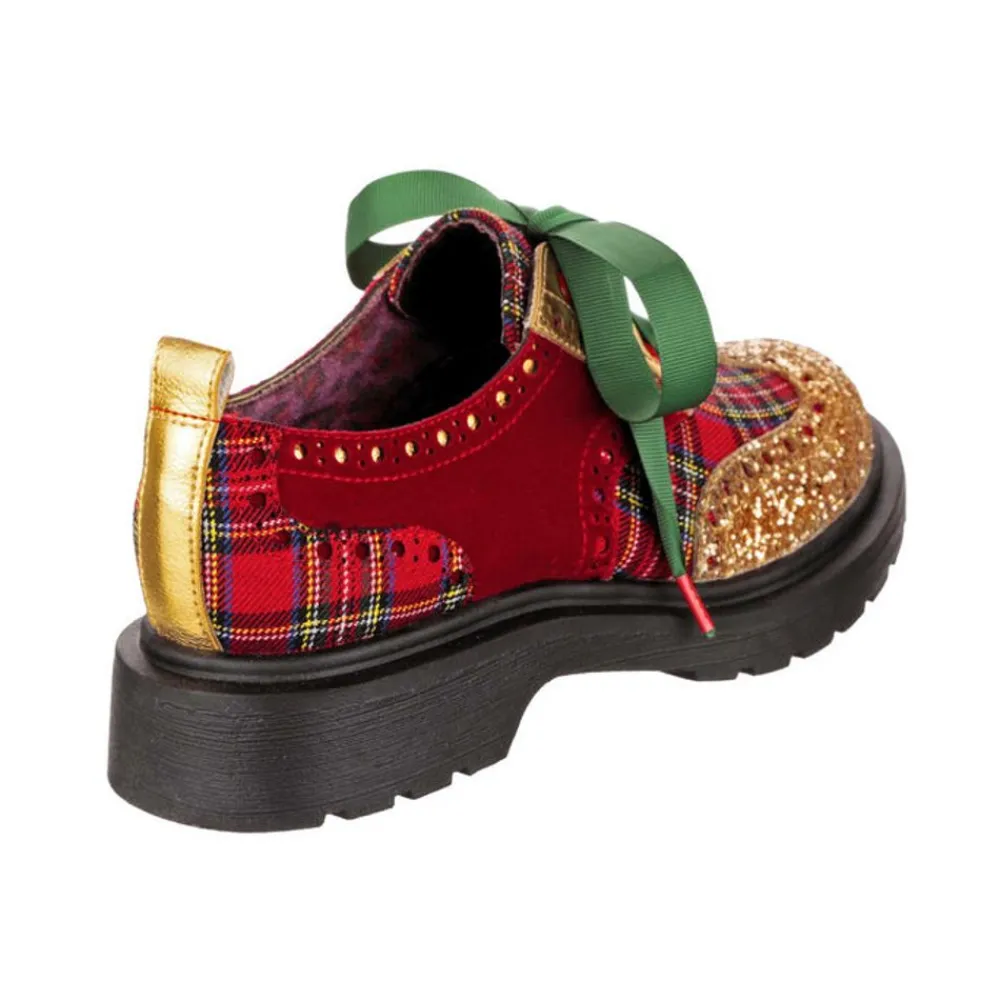 Hot Smart N Spiffy Christmas Plaid Loafers/Oxfords