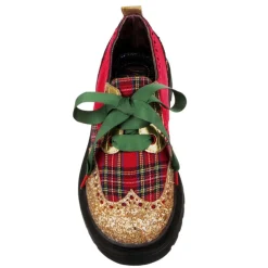 Hot Smart N Spiffy Christmas Plaid Loafers/Oxfords