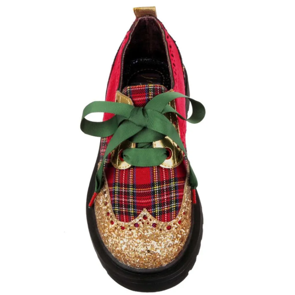 Hot Smart N Spiffy Christmas Plaid Loafers/Oxfords