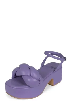 Store Braided Platform Sandal Lilac Sandal