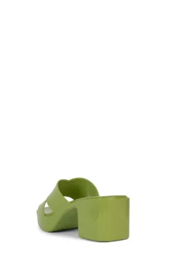 Cheap Bubblegum Lime Green Sandal