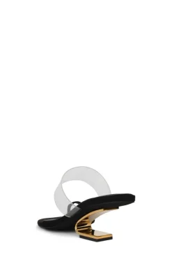 Cheap Calculate Black Suede Sandal Sandal