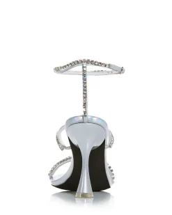 Best Demonica Silver Iridescent Combo Heel
