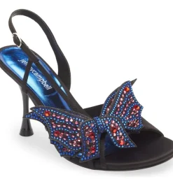 Cheap Emotions Black Satin Heel