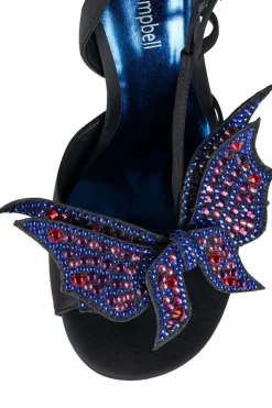 Cheap Emotions Black Satin Heel