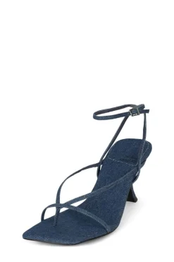 Online Fluxx Blue Denim Heel