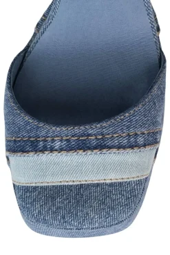 Online Girlfriend Blue Denim Platform Heel