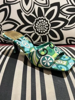 Best Sale Mr. Big Green Fabric Heel