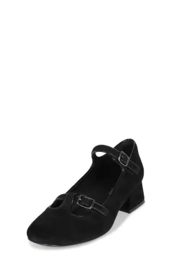 Fashion Musical Black Suede Heel