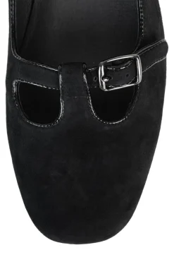 Fashion Musical Black Suede Heel
