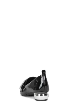 Hot Viona Black Patent Loafers/Oxfords