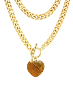 Online Oh Girl Brown Agate Necklace Jewelry