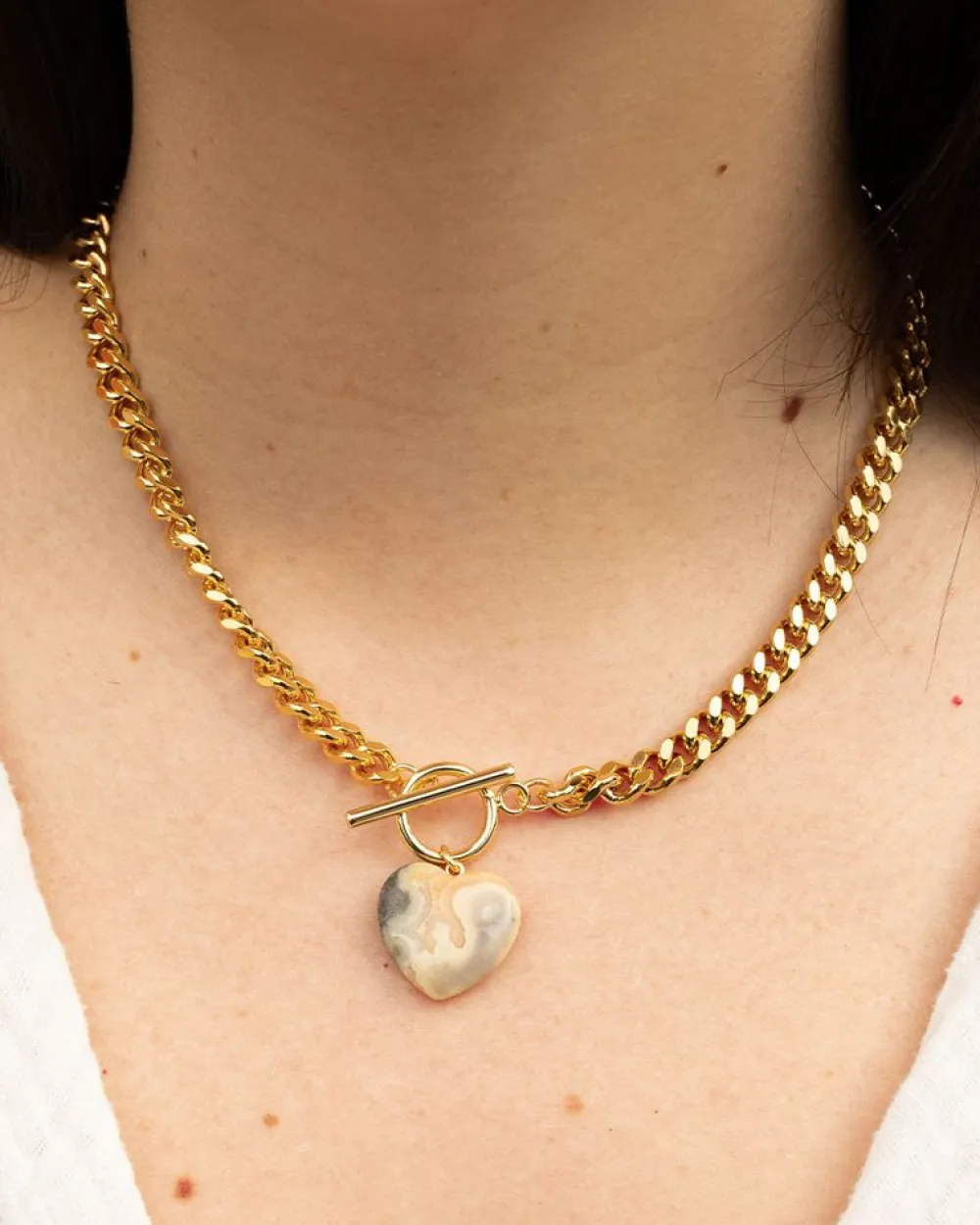 Online Oh Girl Brown Agate Necklace Jewelry