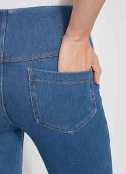 Clearance Ankle Denim Baby Bootcut Mid Wash Jeans