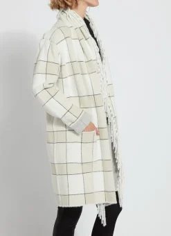 New Mystic Fringe Sweater Coat Winterland Plaid Coats