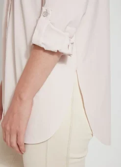 Sale Sporty Roll Up Sleeve Schiffer Mineral Blouses