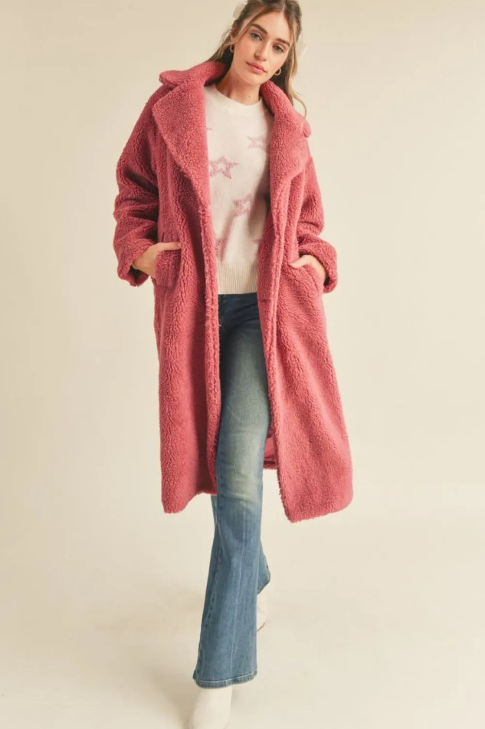 Sale &Merci Full Length Teddy Coat Coats