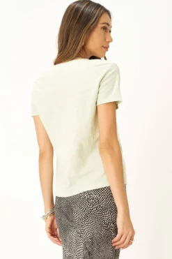 Cheap Plata Notched Tee Mint Macha T-Shirts