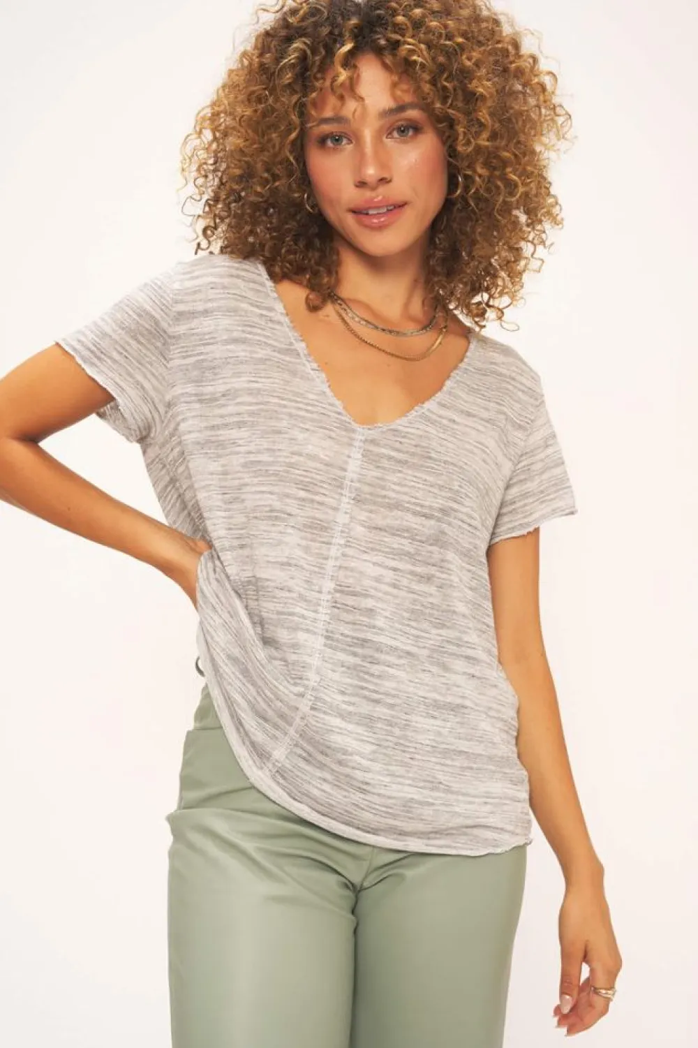 Shop Wearever Marled Tee Oceanmist T-Shirts