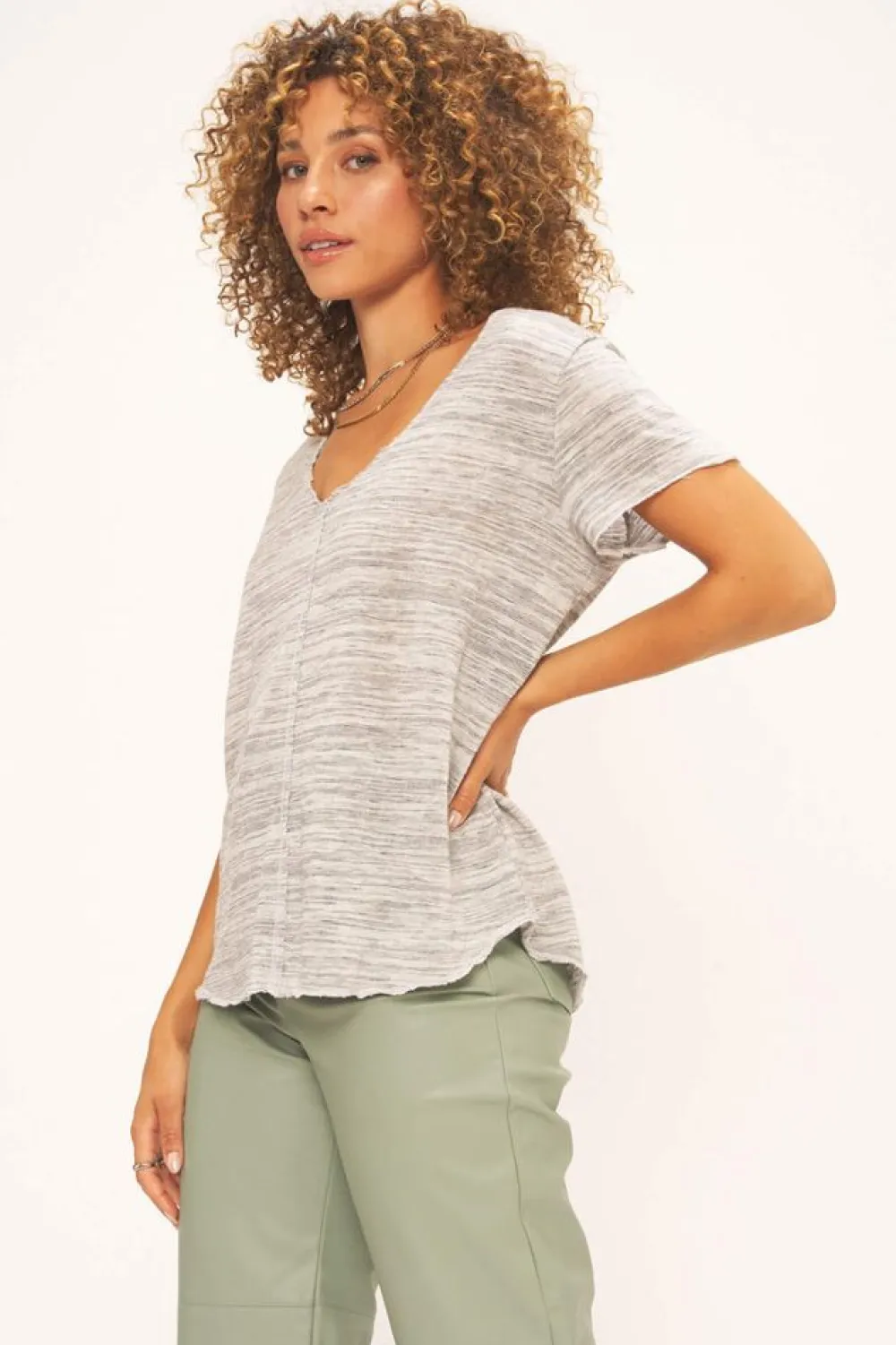 Shop Wearever Marled Tee Oceanmist T-Shirts