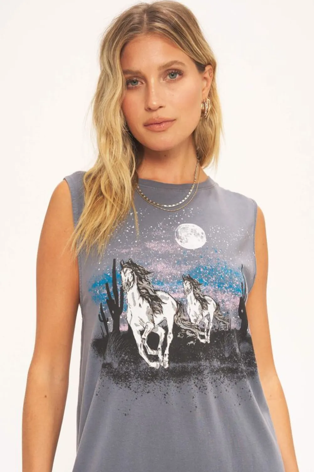 New Wild Horses Tank Dress Maxi